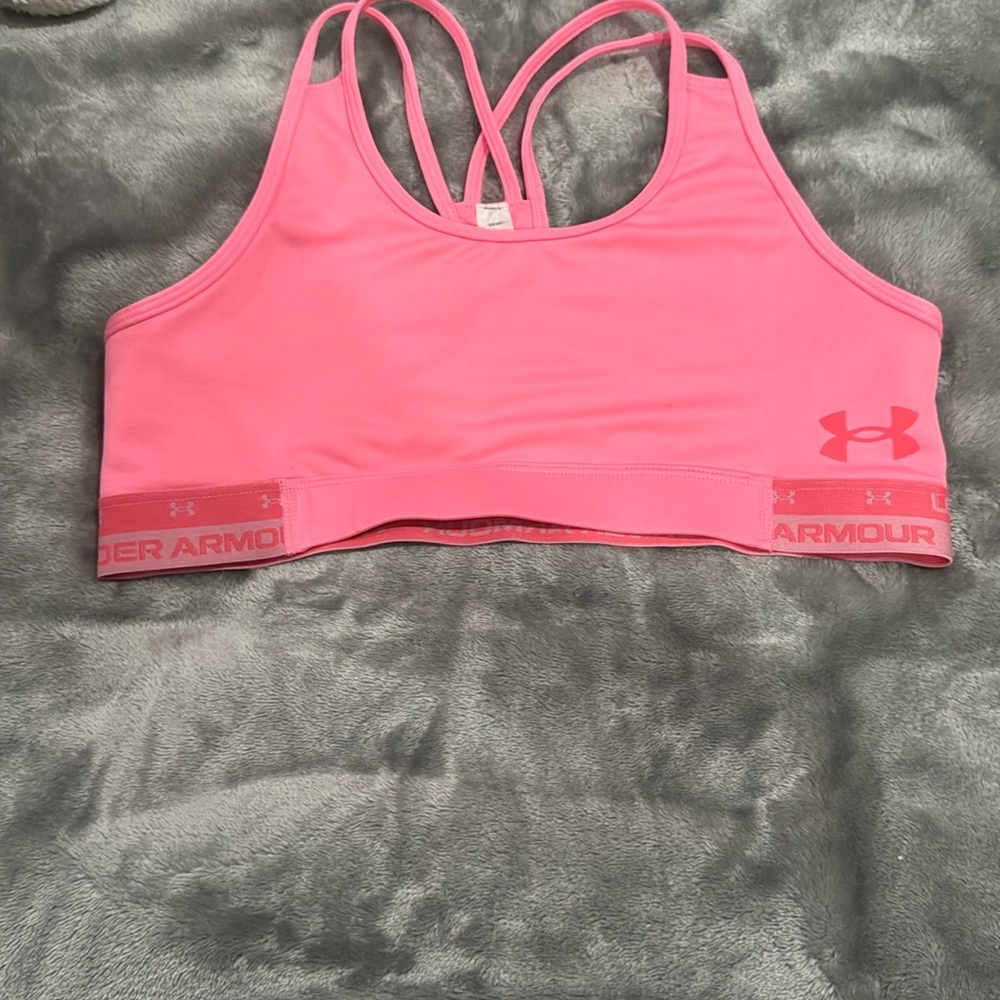 Under Armour Vibrant Pink Athletic Bra